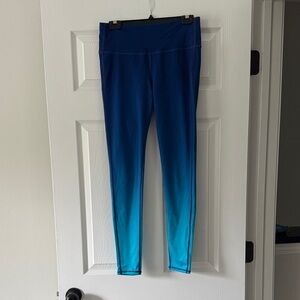 Athleta Ocean Blue Ombre Leggings